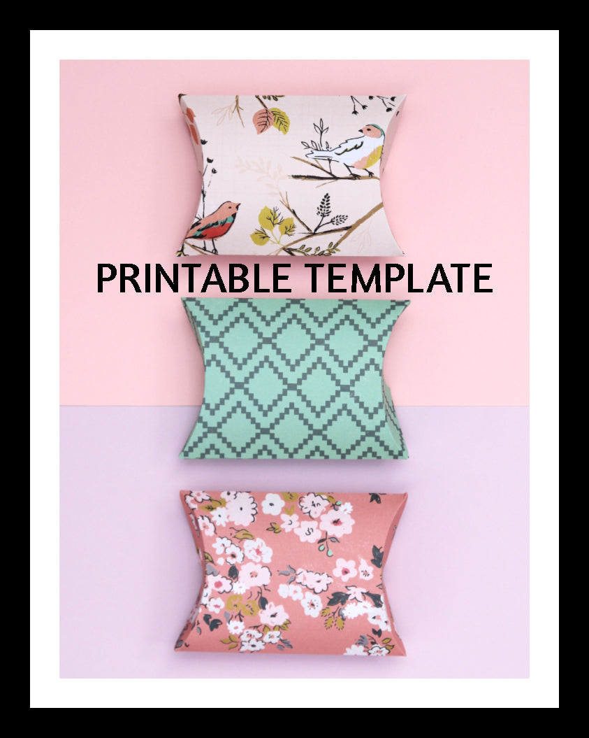 Pillow Box Printable Template - Diva Accessories N More
