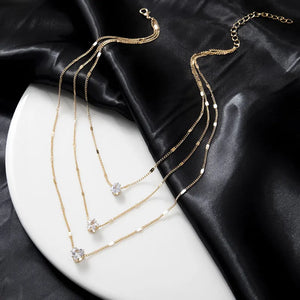 Layered Pendant Necklace Set