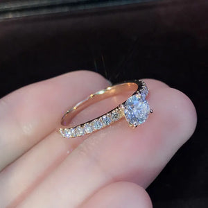 Crystal Ring Simplicity Elegant