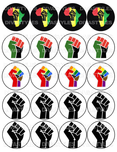 2 inch FIST PRINTABLE DOWNLOAD ONLY