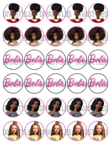 1.5 inch BARBIE PRINTABLE SHEET DOWNLOAD ONLY