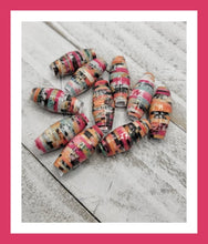 Load image into Gallery viewer, Colorful Paper bead Template PRINTABLE, DOWNLOAD