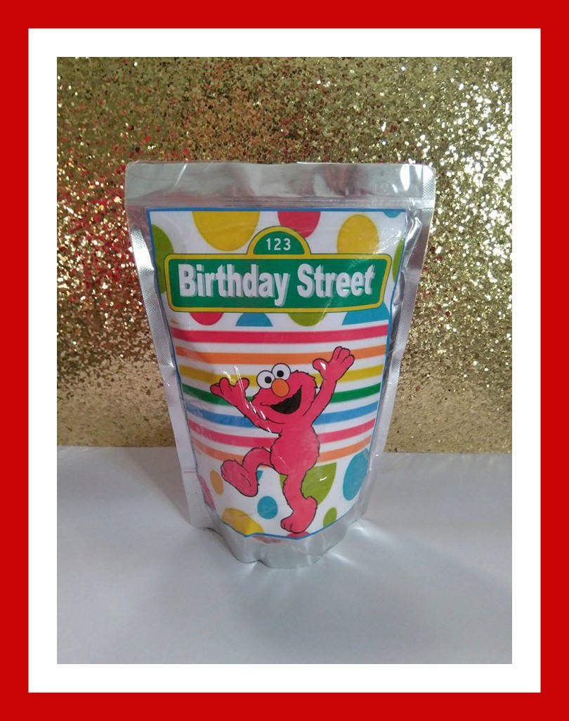 CapriSun juice Label Sesame street, Elmo, instant download, birthday party favor - Diva Accessories N More