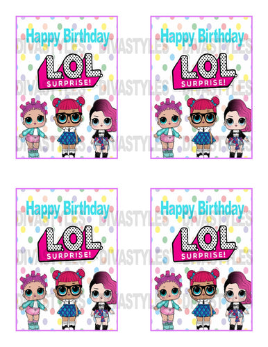 LOL DOLL pink Caprisun printable download - Diva Accessories N More