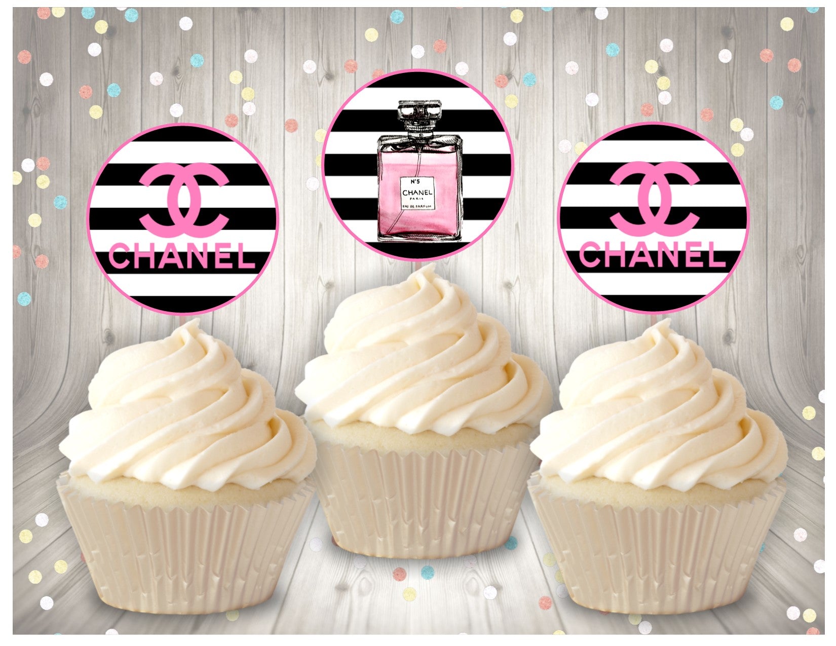 Chanel printable cupcake toppers – Diva Accessories N More
