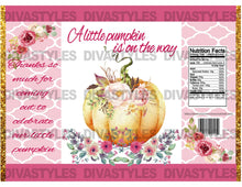 Load image into Gallery viewer, Little Pumpkin baby shower themed printable chip bag, DOWNLOAD ONLY