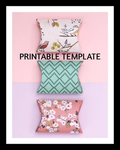 Pillow Box Printable Template - Diva Accessories N More