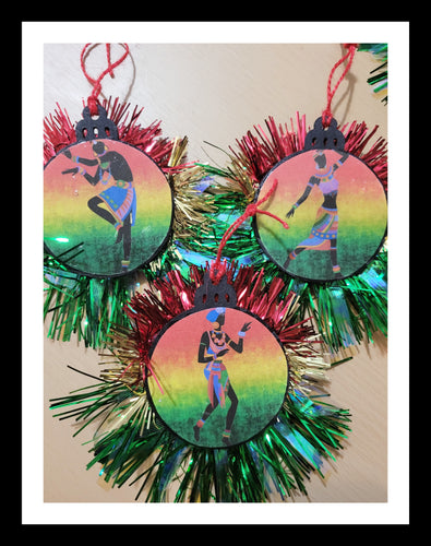 African Dance Christmas Ornaments