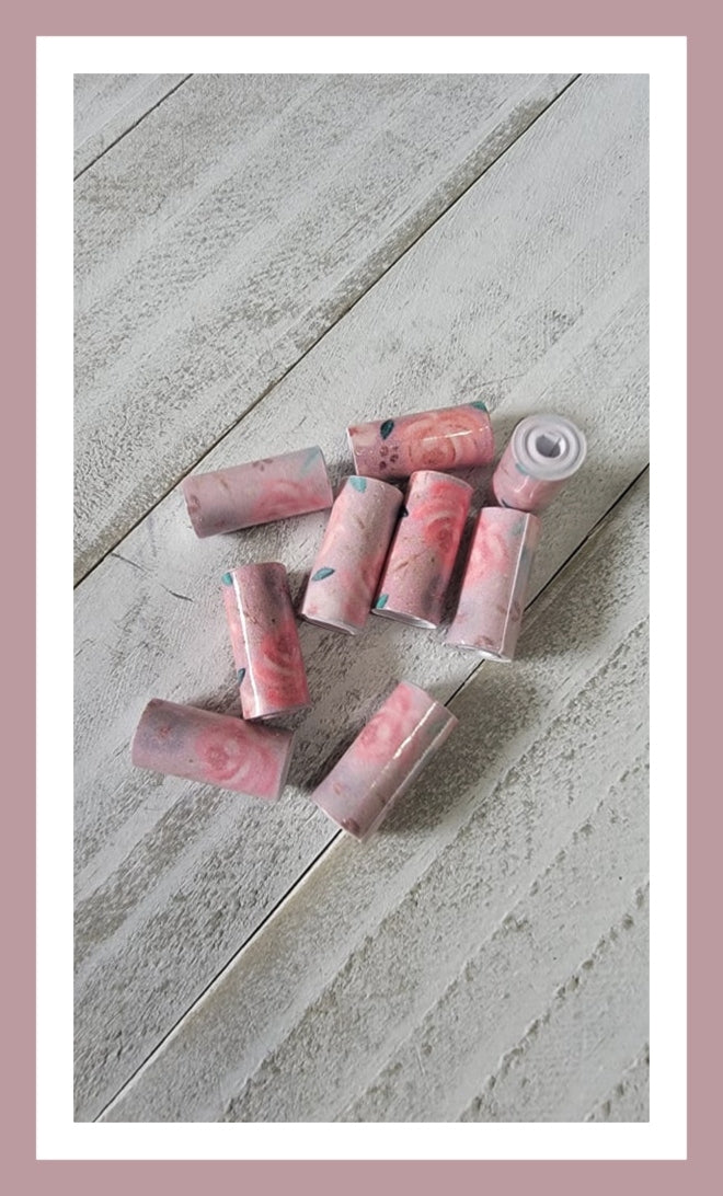 Flower Paper bead Template PRINTABLE, DOWNLOAD