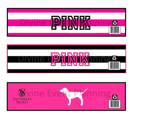 Designer Inspired Printable water bottle labels - Diva Accessories N More