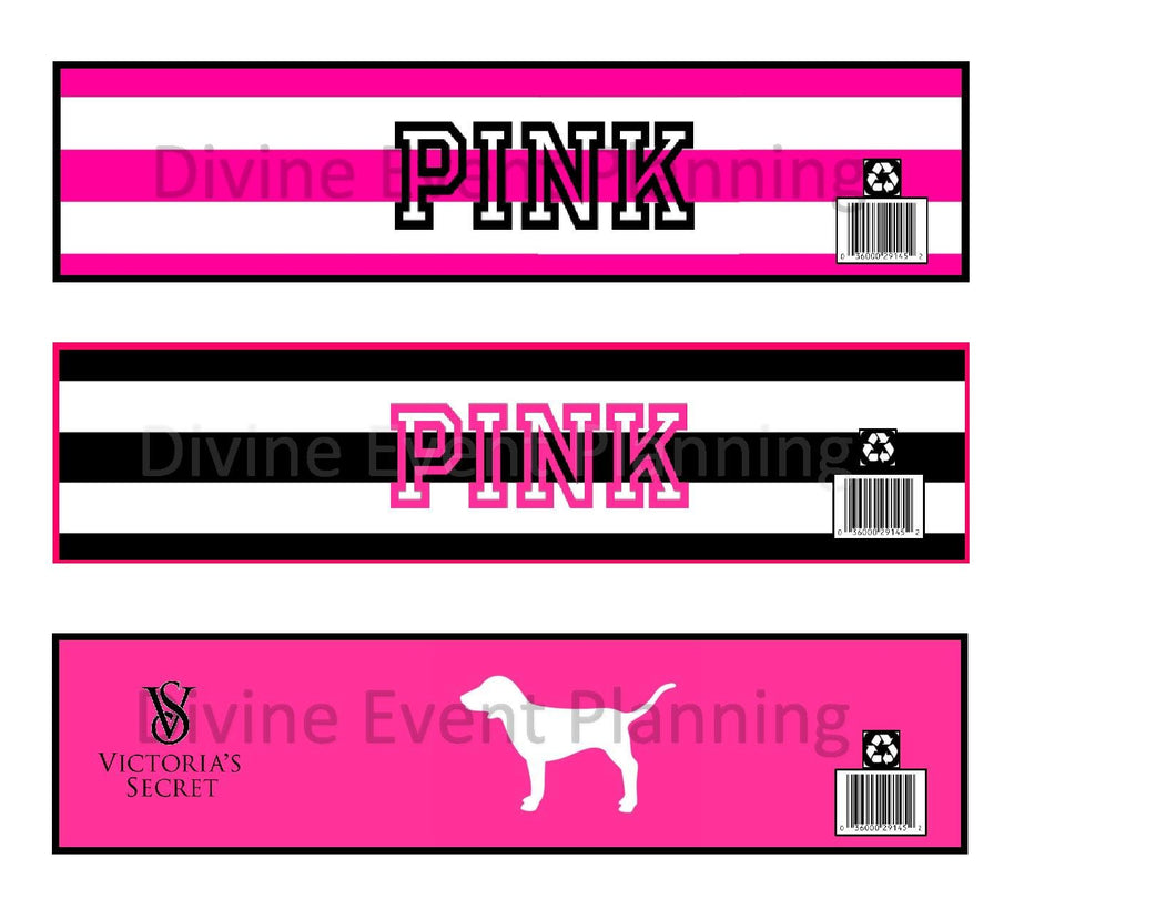 Designer Inspired Printable water bottle labels - Diva Accessories N More