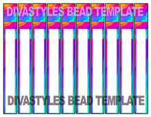 Load image into Gallery viewer, Rainbow Paper Bead template large PRINTABLE SHEET DOWNLOAD ONLY
