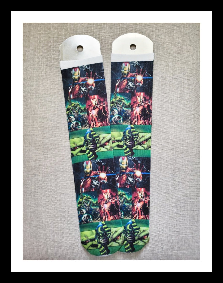 Hulk and Iron socks Men