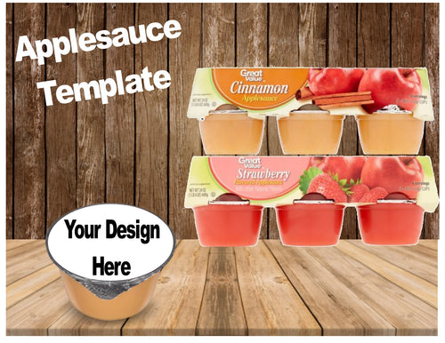 Applesauce & Fruit Cup TEMPLATE - Diva Accessories N More